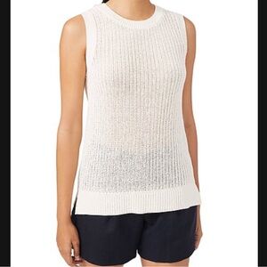 J. McLaughlin White Knit Tank Top